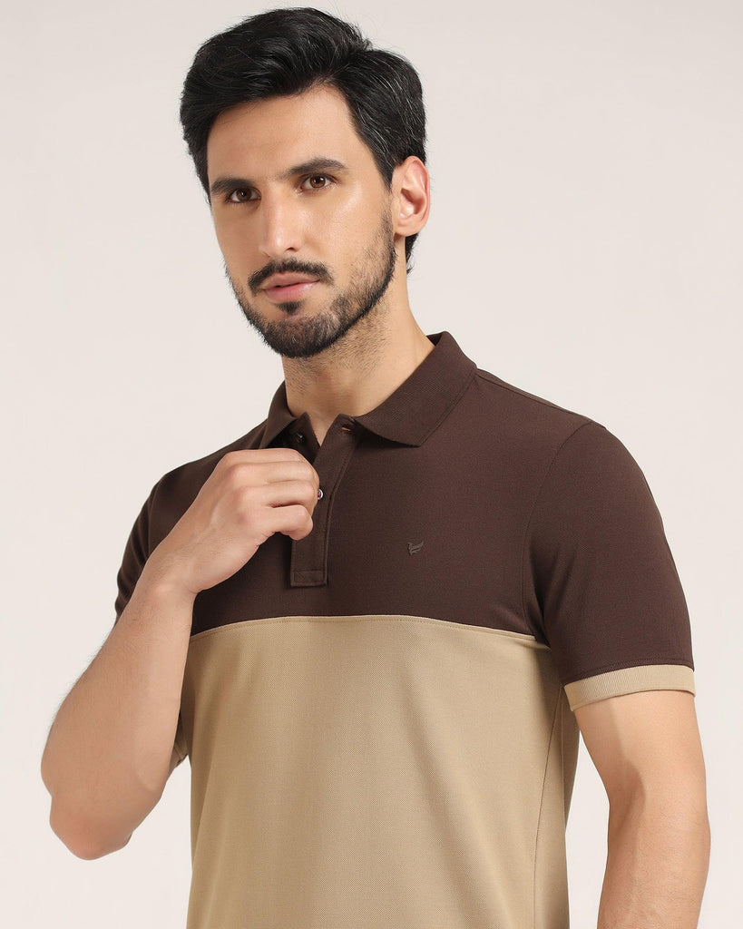 Polo Brown Solid T-Shirt - Bailey