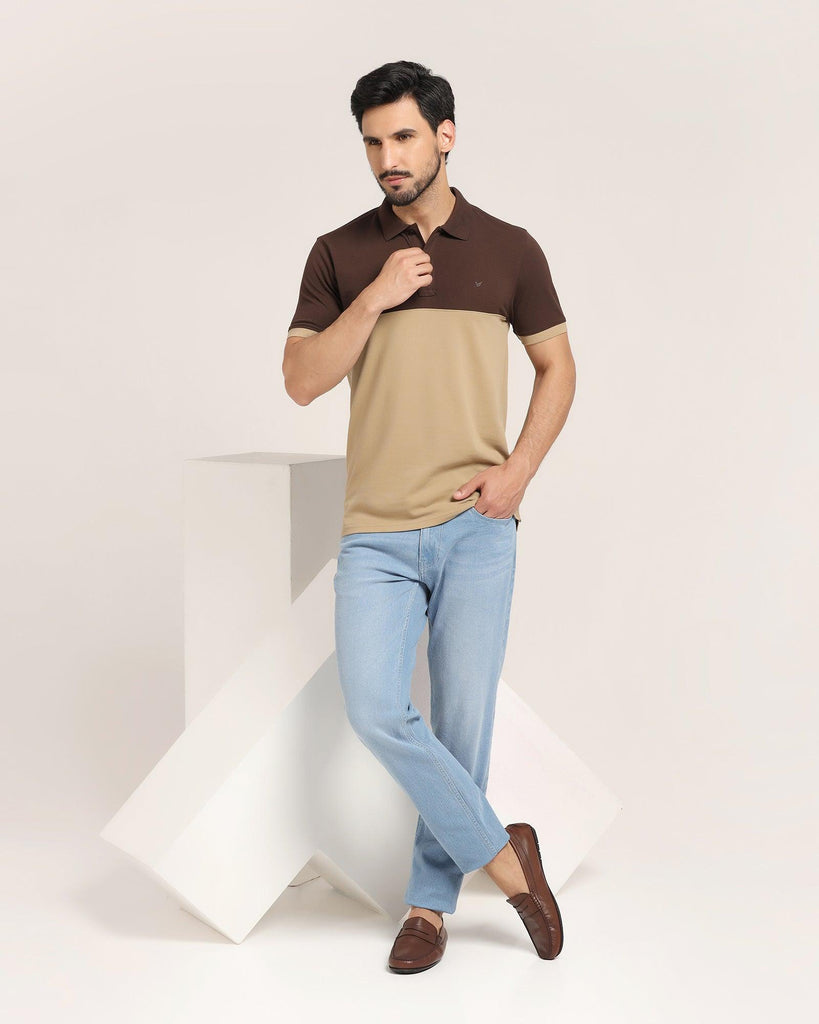 Polo Brown Solid T-Shirt - Bailey