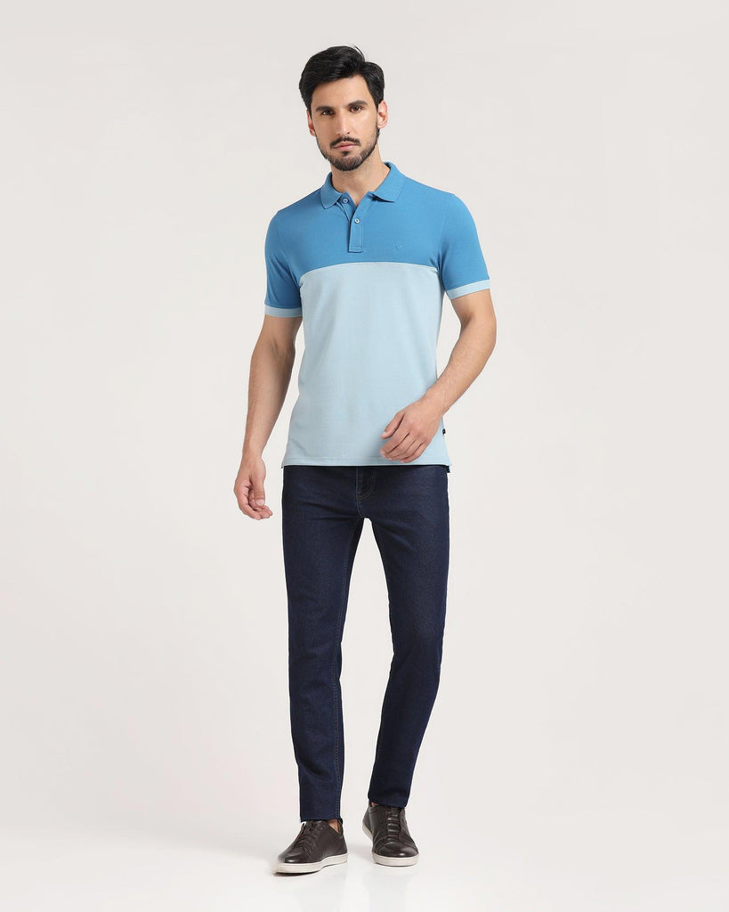 Polo Celestial Blue Solid T-Shirt - Bailey