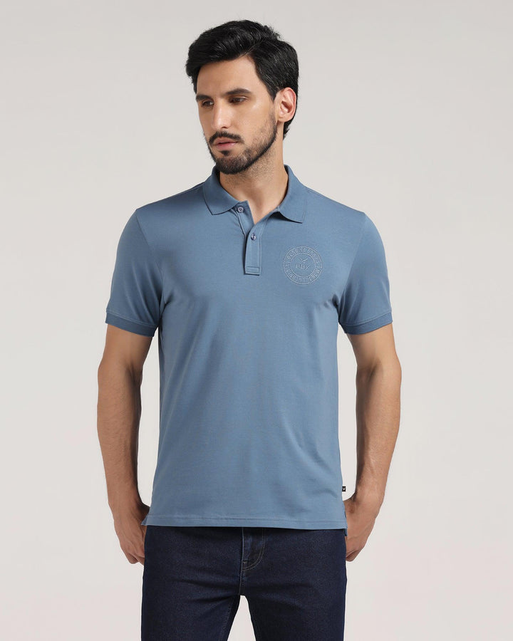 Polo Copen Blue Solid T-Shirt - Bugfish