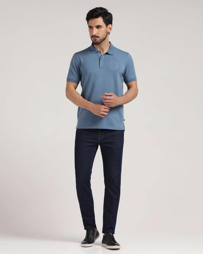 Polo Copen Blue Solid T-Shirt - Bugfish