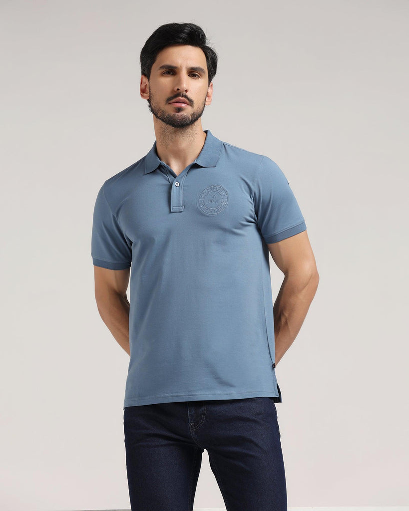 Polo Copen Blue Solid T-Shirt - Bugfish