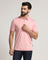 Polo Coral Pink Solid T Shirt - Tango