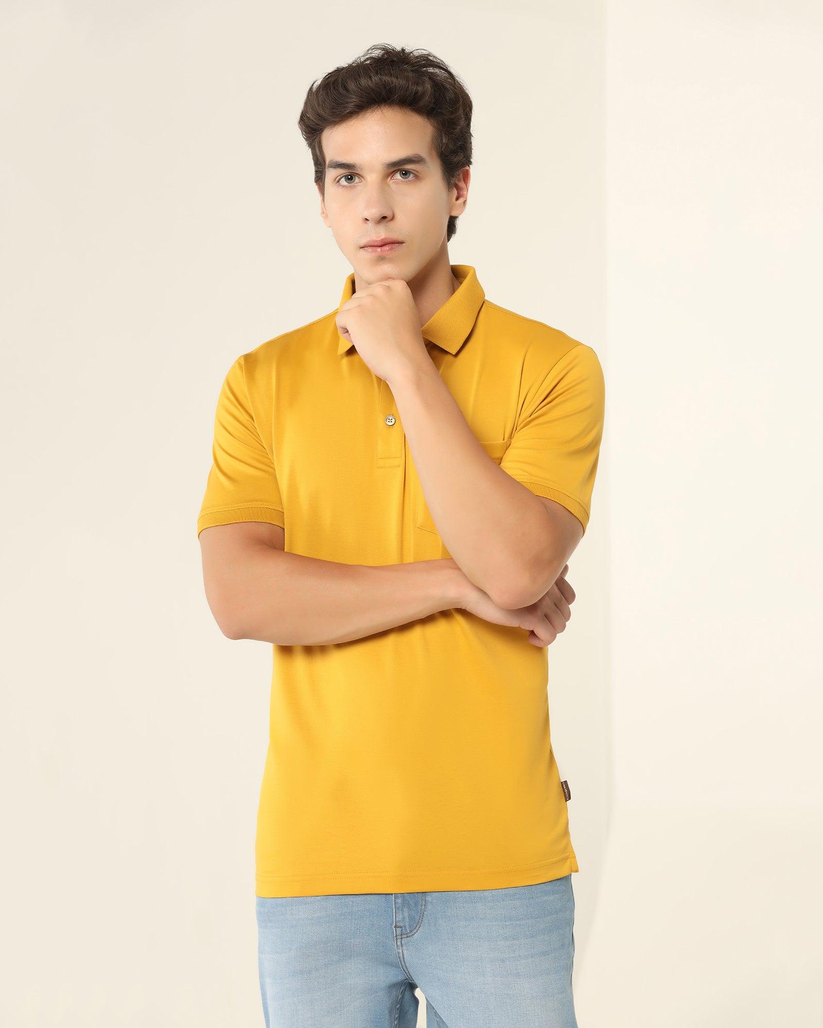 Polo Honey Solid T Shirt - Tango