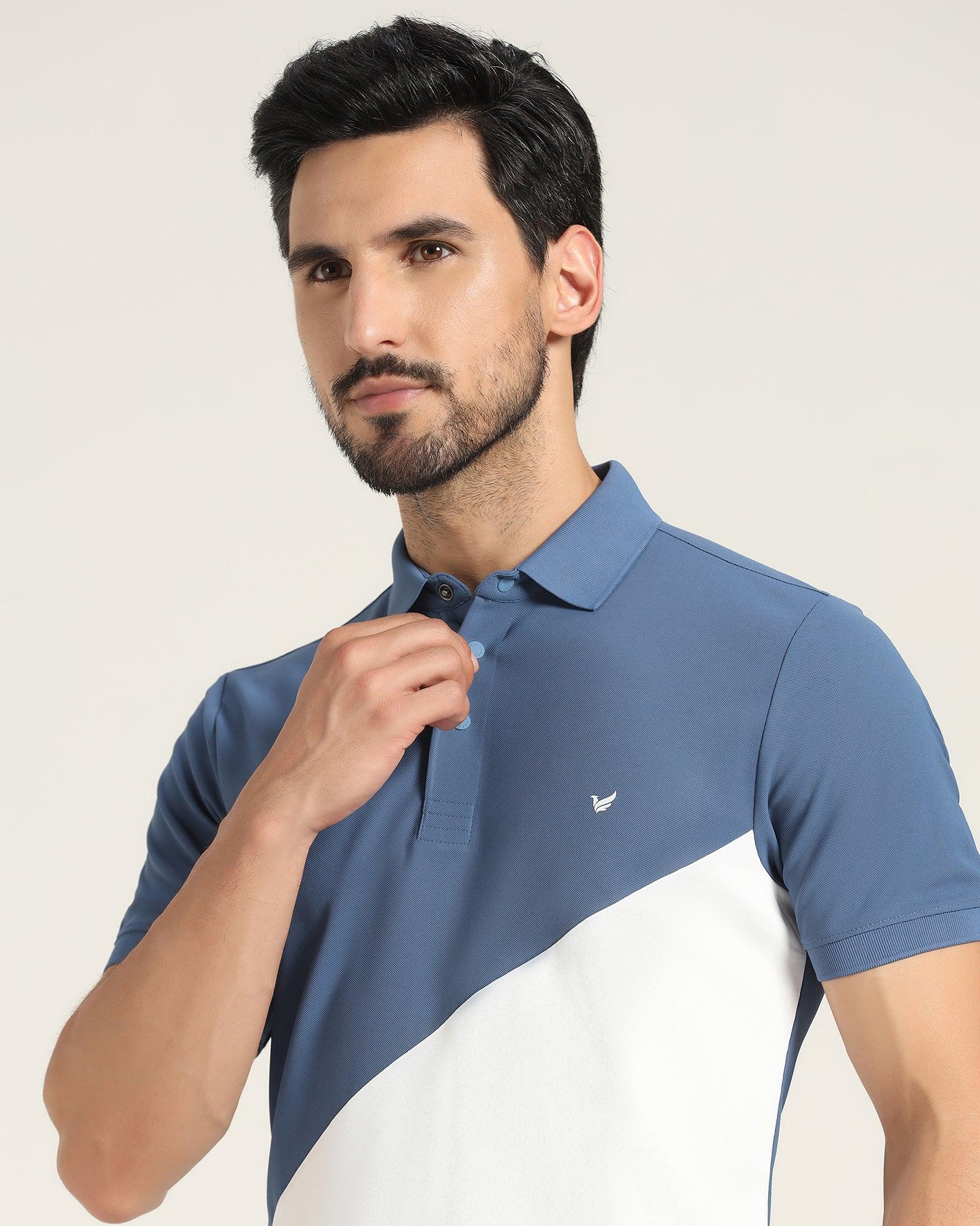 TechPro Polo T Shirt In Light Blue (Golf) - Blackberrys