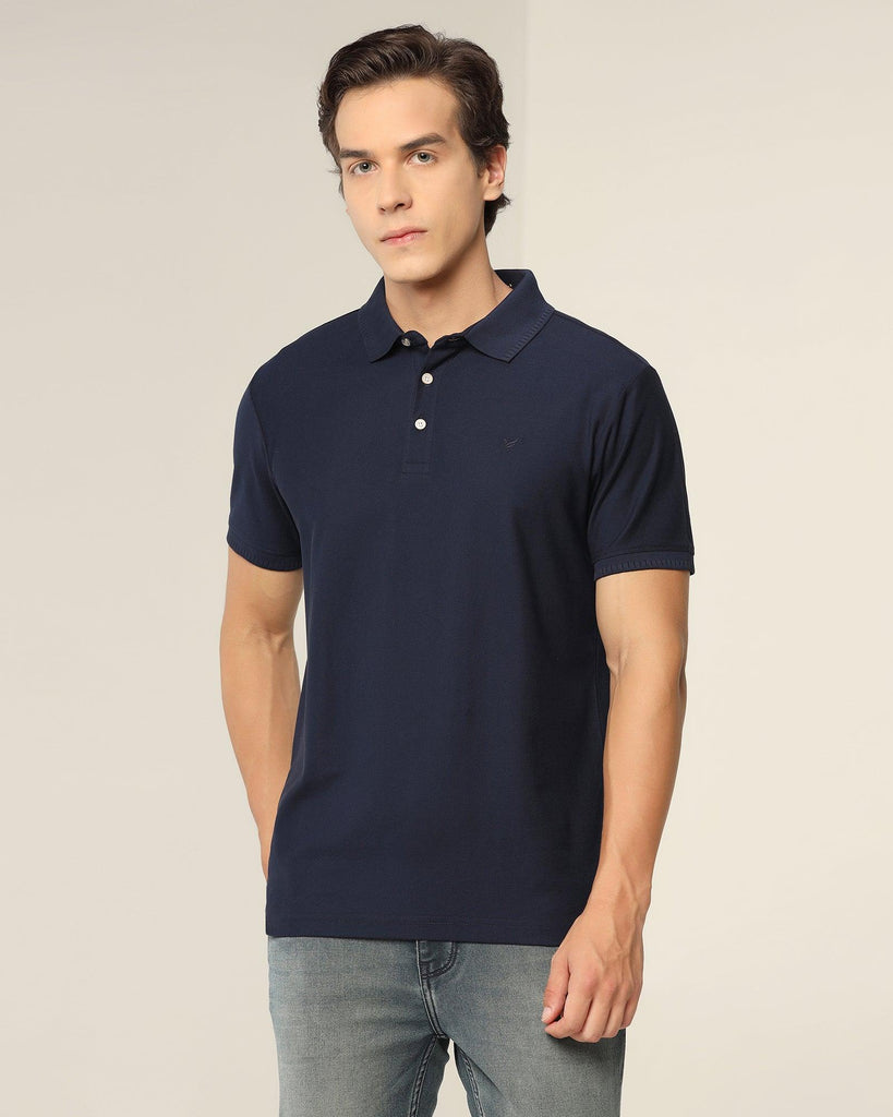 Polo Navy Solid T-Shirt - Bingo