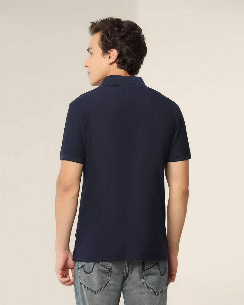 Polo Navy Solid T-Shirt - Bingo