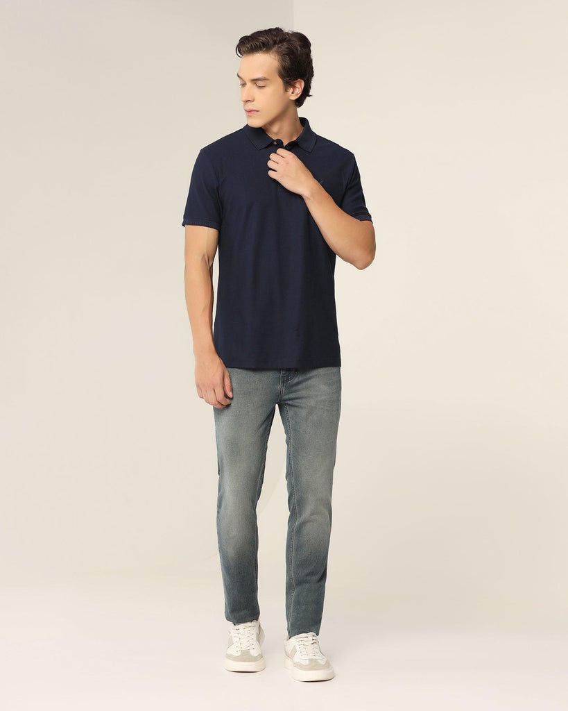 Polo Navy Solid T-Shirt - Bingo