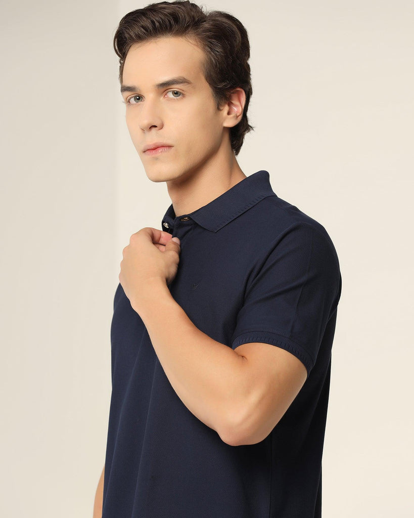 Polo Navy Solid T-Shirt - Bingo