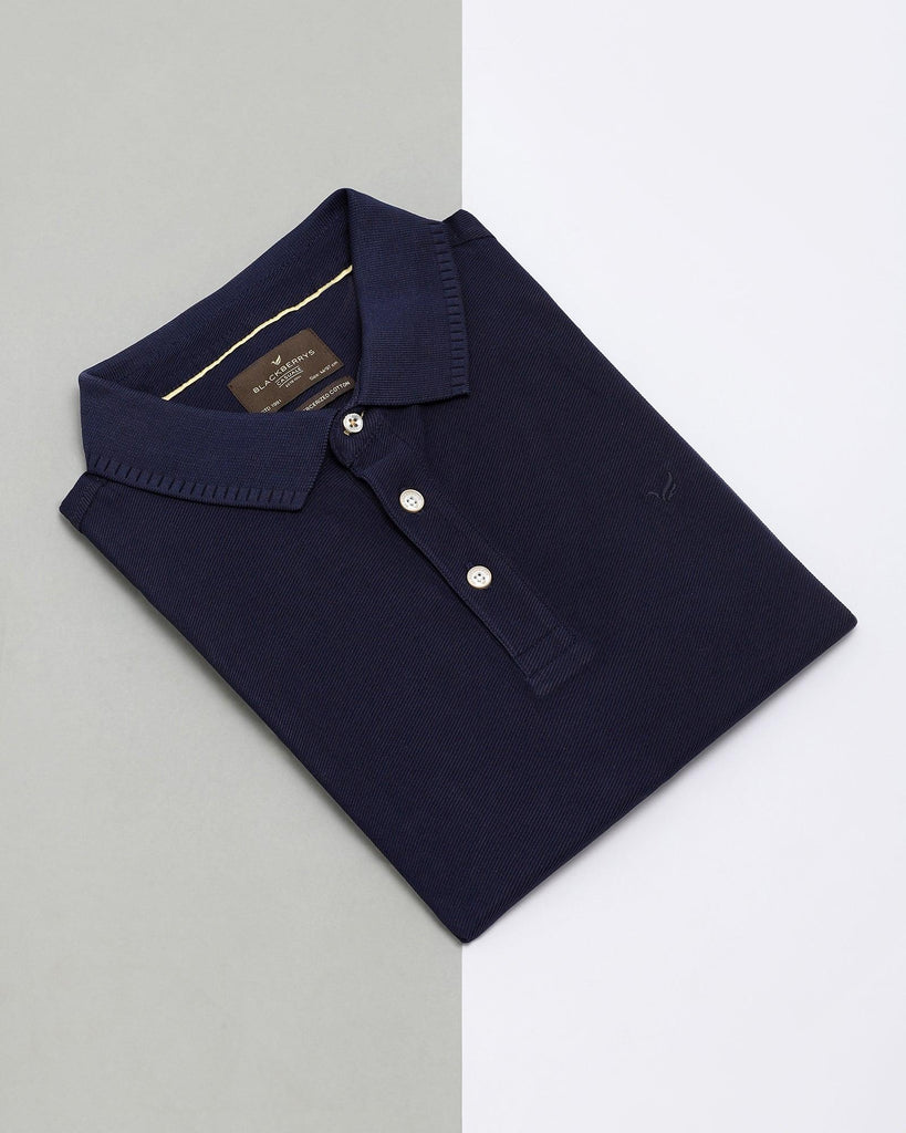 Polo Navy Solid T-Shirt - Bingo