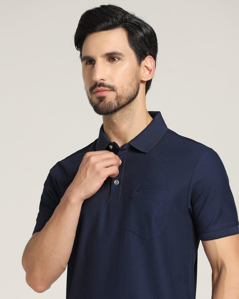 Polo Navy Solid T-Shirt - Bingo