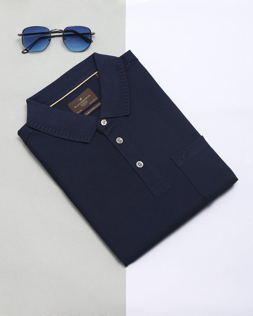 Polo Navy Solid T-Shirt - Bingo