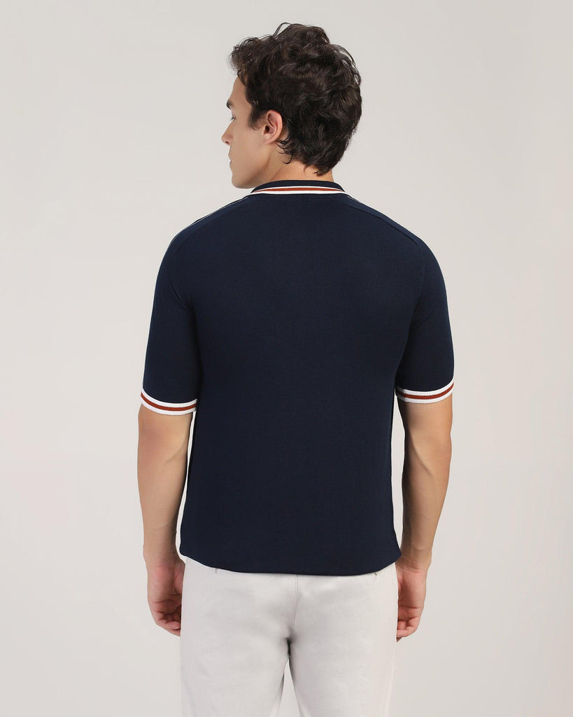 Polo Navy Solid T-Shirt - Seppy