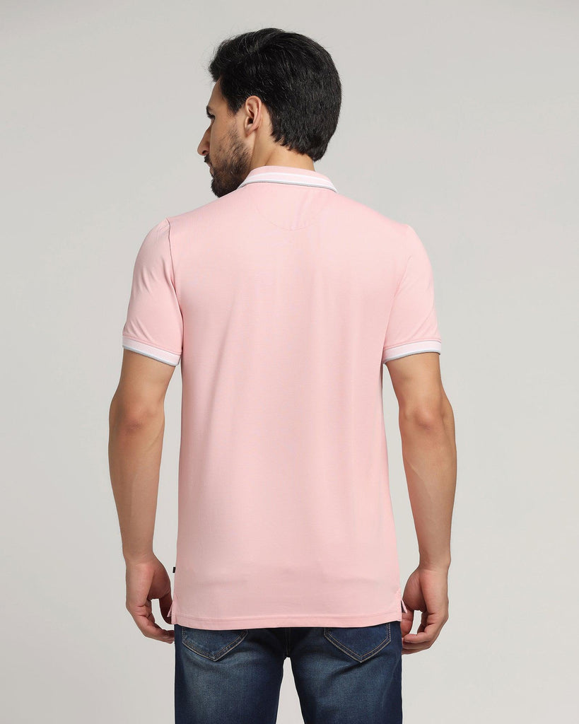 Polo Pink Solid T-Shirt - Daisey