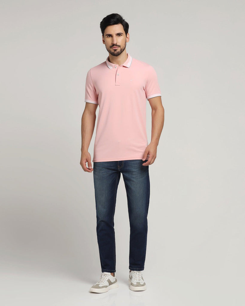 Polo Pink Solid T-Shirt - Daisey