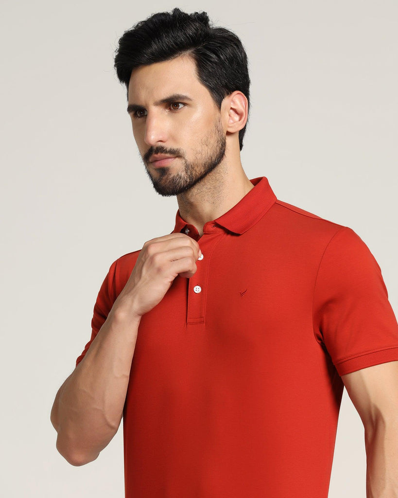 Polo Rust Solid T-Shirt - Giza