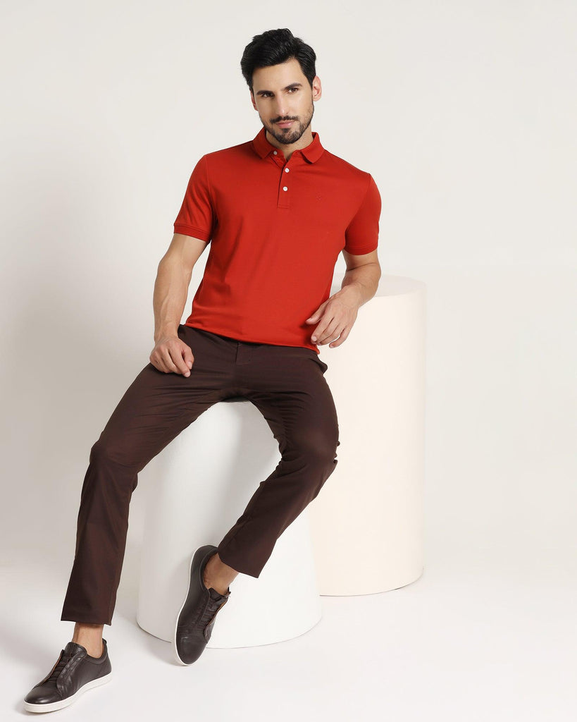 Polo Rust Solid T-Shirt - Giza