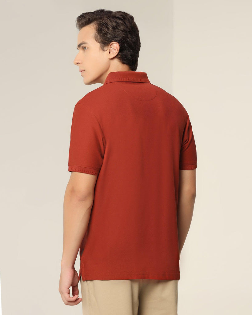 Polo Rust Orange Solid T-Shirt - Bingo