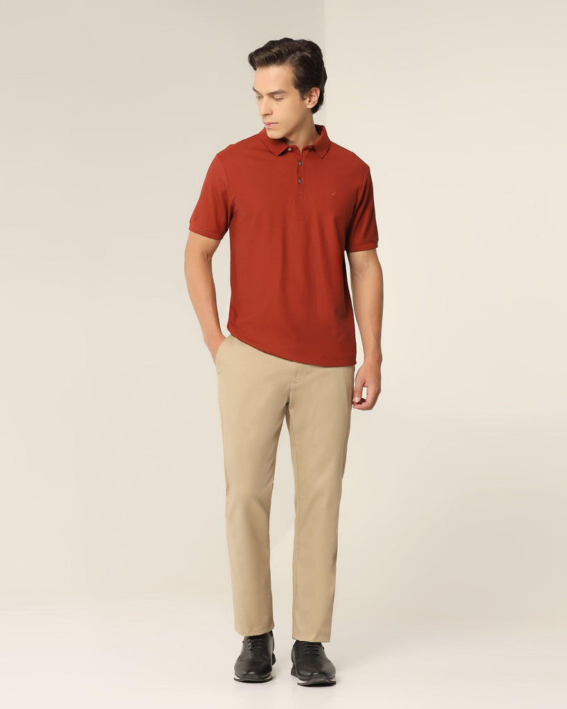 Polo Rust Orange Solid T-Shirt - Bingo