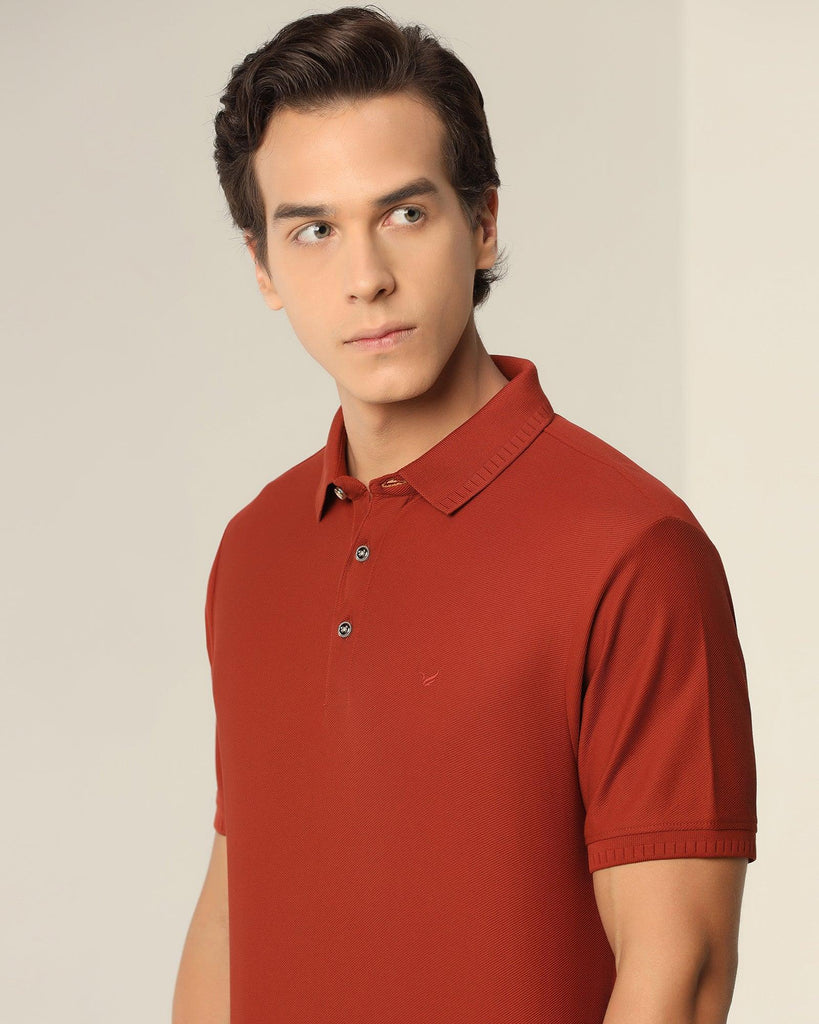 Polo Rust Orange Solid T-Shirt - Bingo