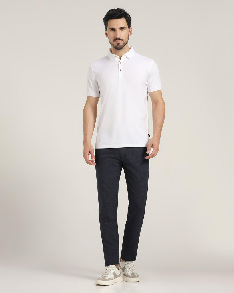 Polo White Solid T-Shirt - Giza