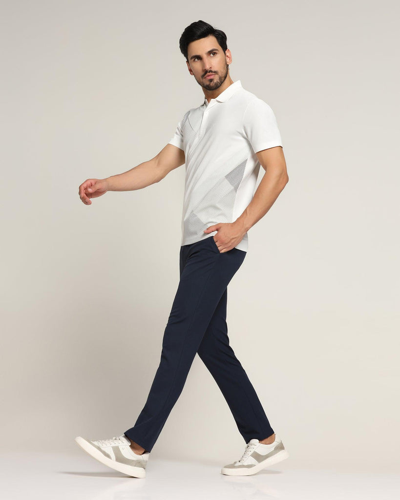 TechPro Polo White Solid T-Shirt - Walker