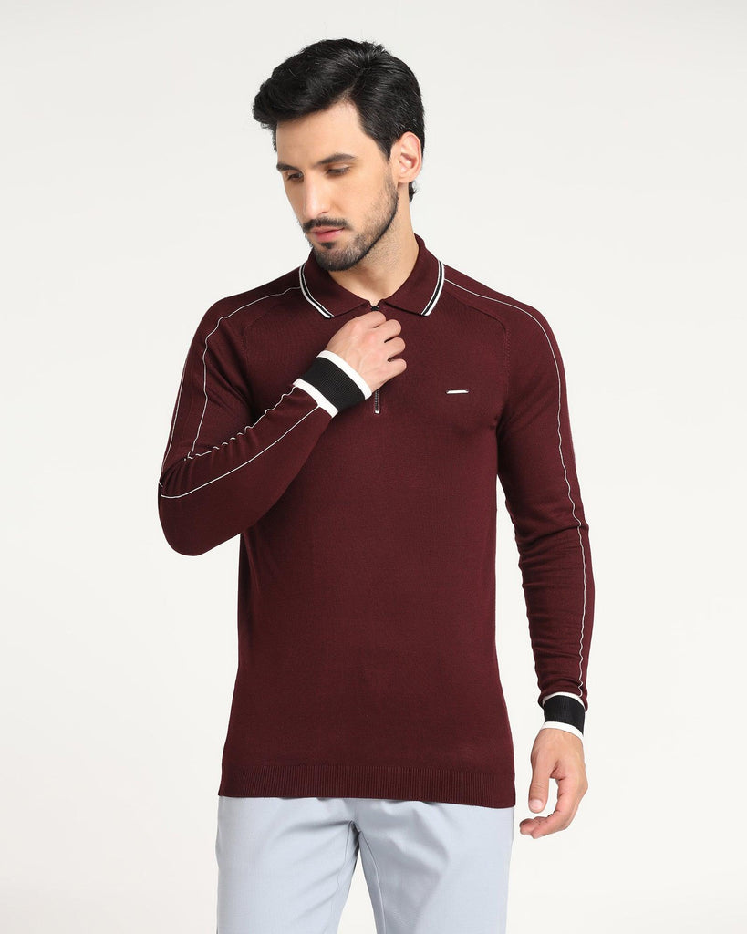 Polo Wine Solid T-Shirt - Reiss