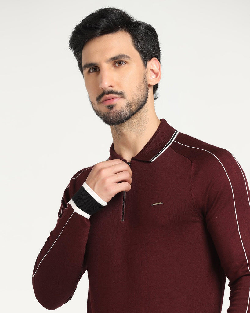 Polo Wine Solid T-Shirt - Reiss