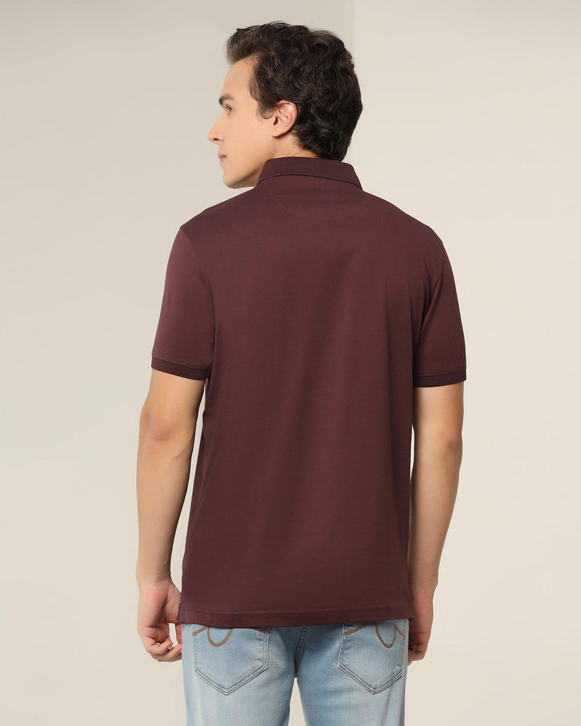 Polo Wine Solid T-Shirt - Tango