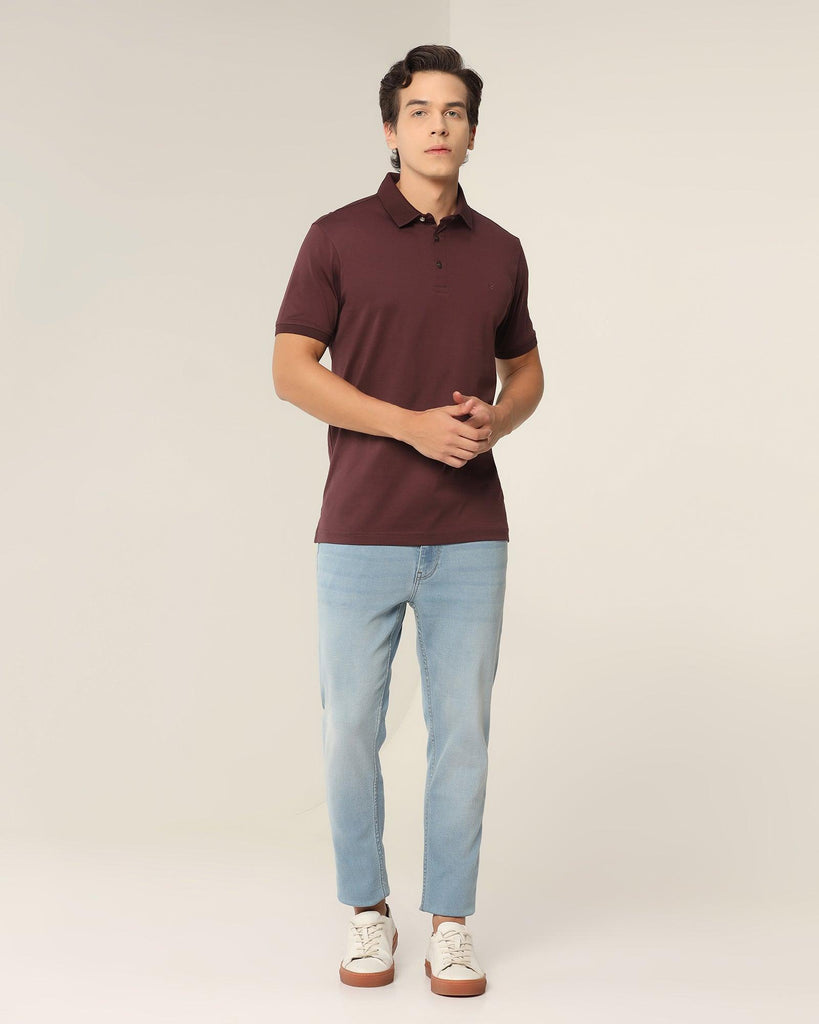 Polo Wine Solid T-Shirt - Tango