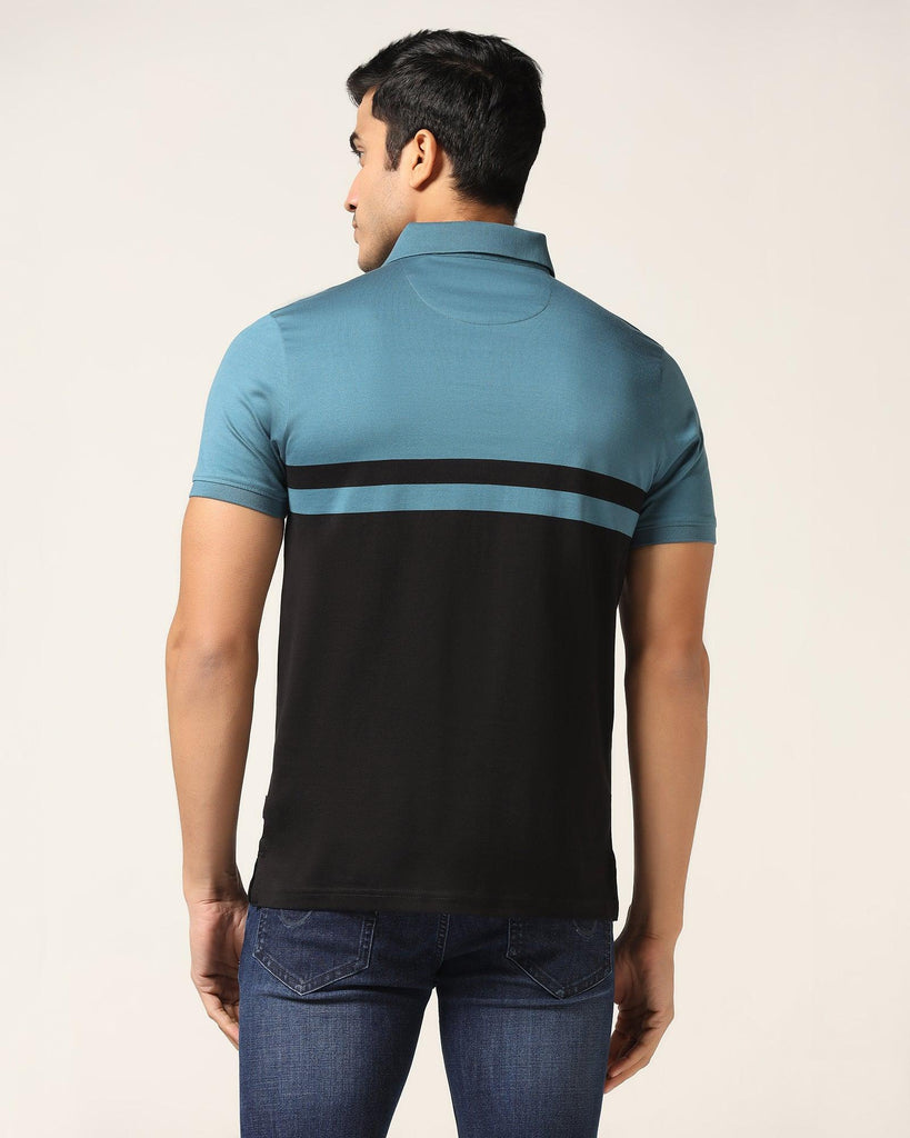 Polo Teal Blue Solid T-Shirt - Ned