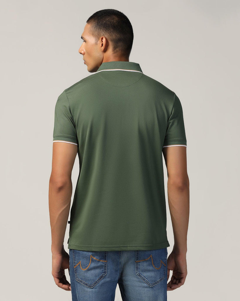 Polo Thyme Green Solid T-Shirt - Andro