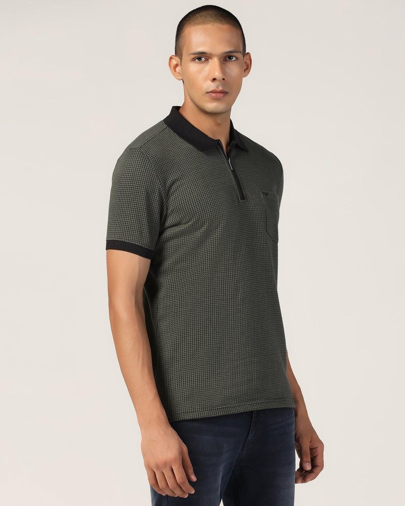 Polo Thyme Green Structure T-Shirt - Keiji