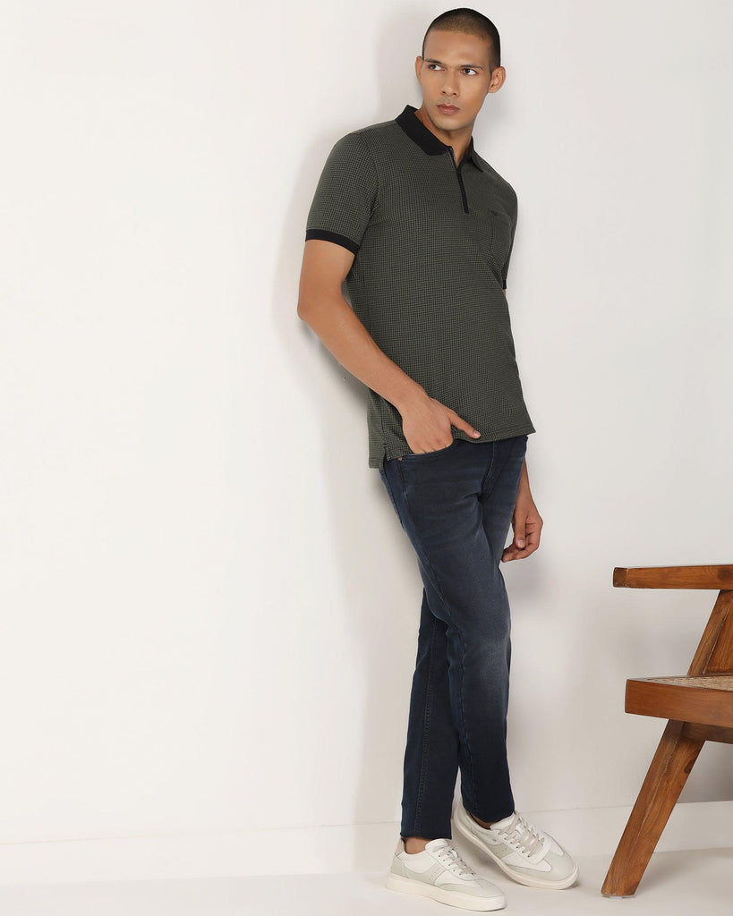 Polo Thyme Green Structure T-Shirt - Keiji