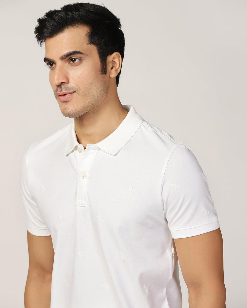 Polo White Printed T-Shirt - Bird