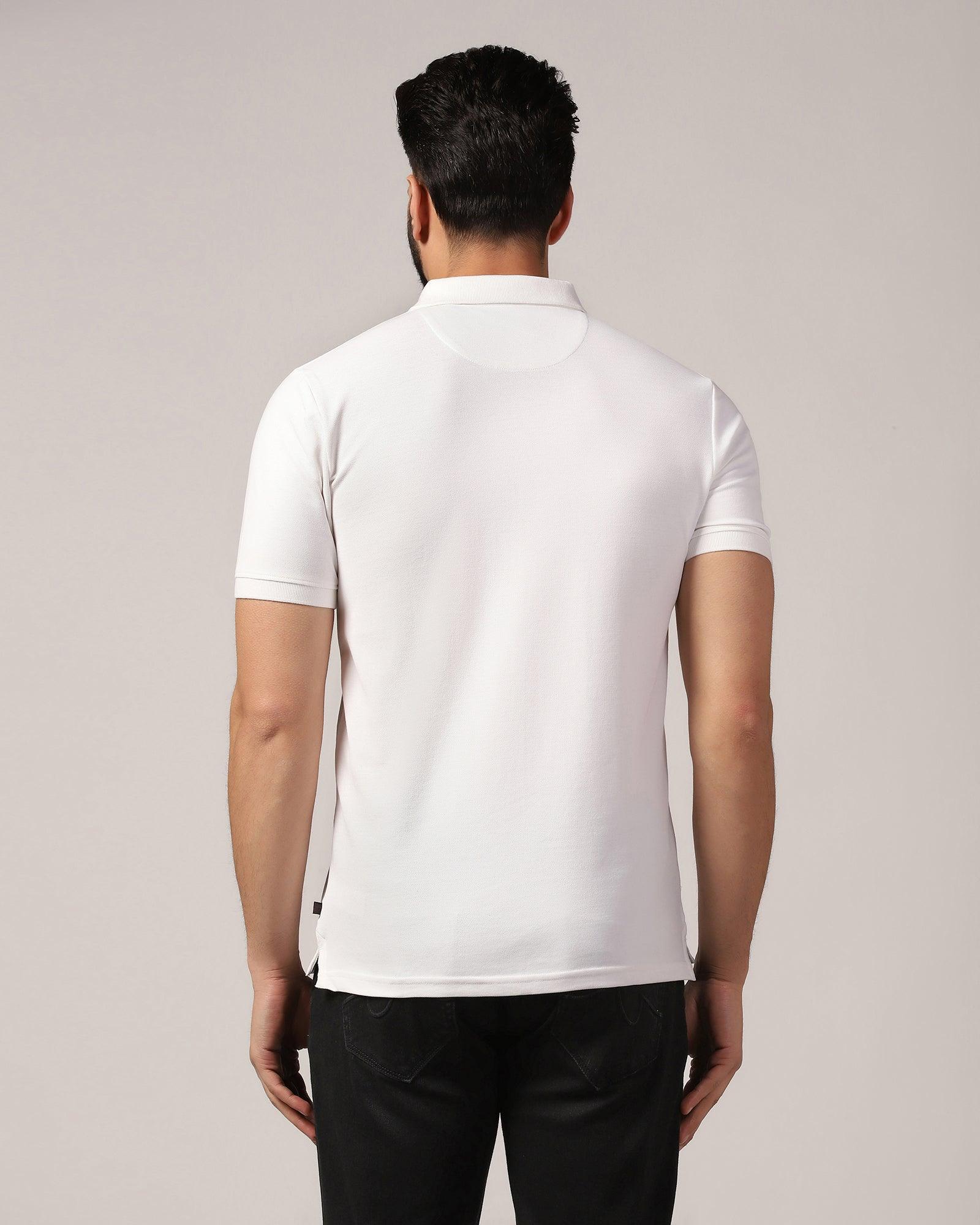 Polo White Printed T-Shirt - Blick - Blackberrys