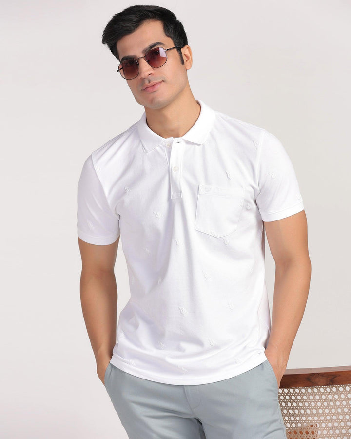 Polo White Printed T-Shirt - Bird