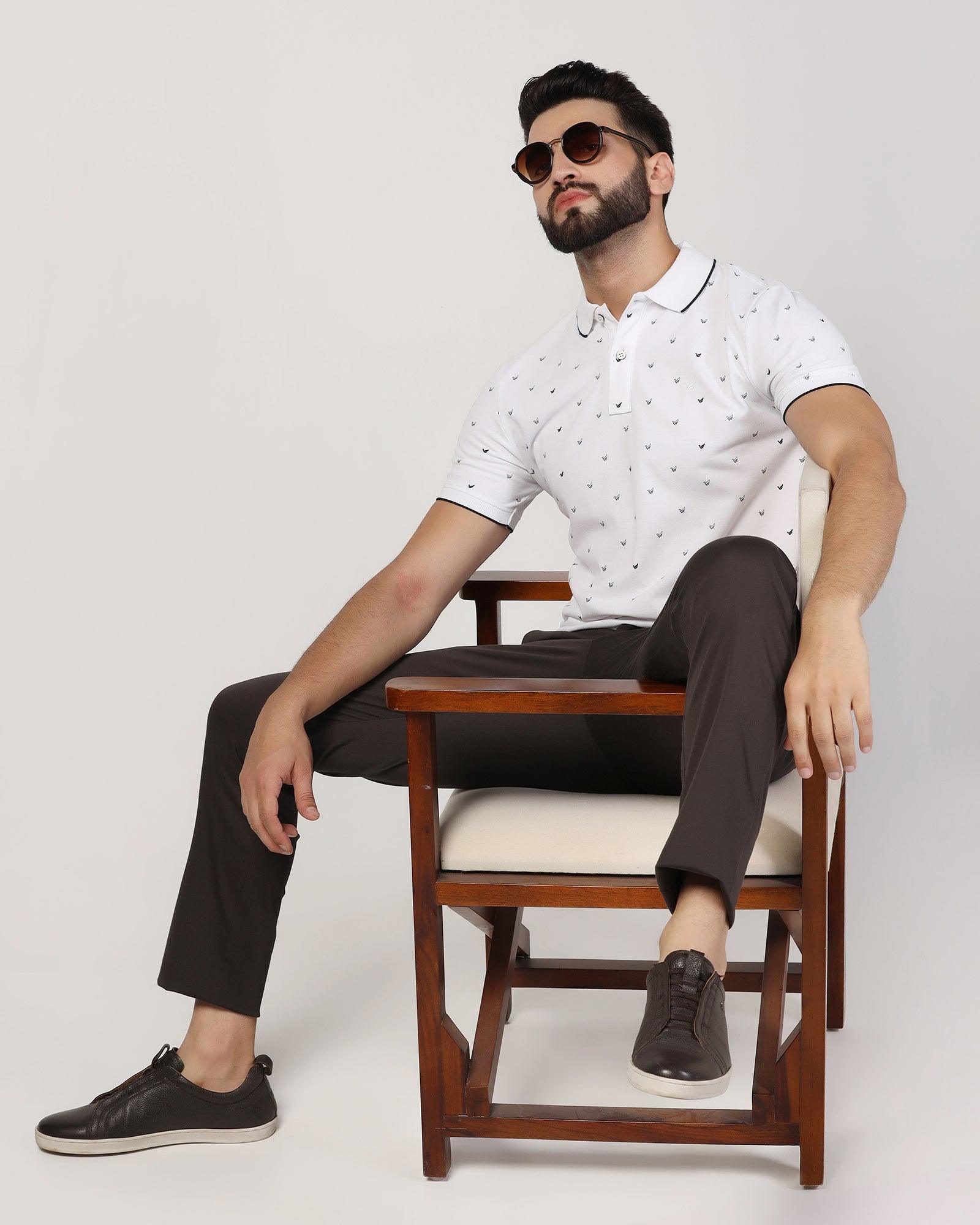 Polo White Printed T-Shirt - Tokyo - Blackberrys