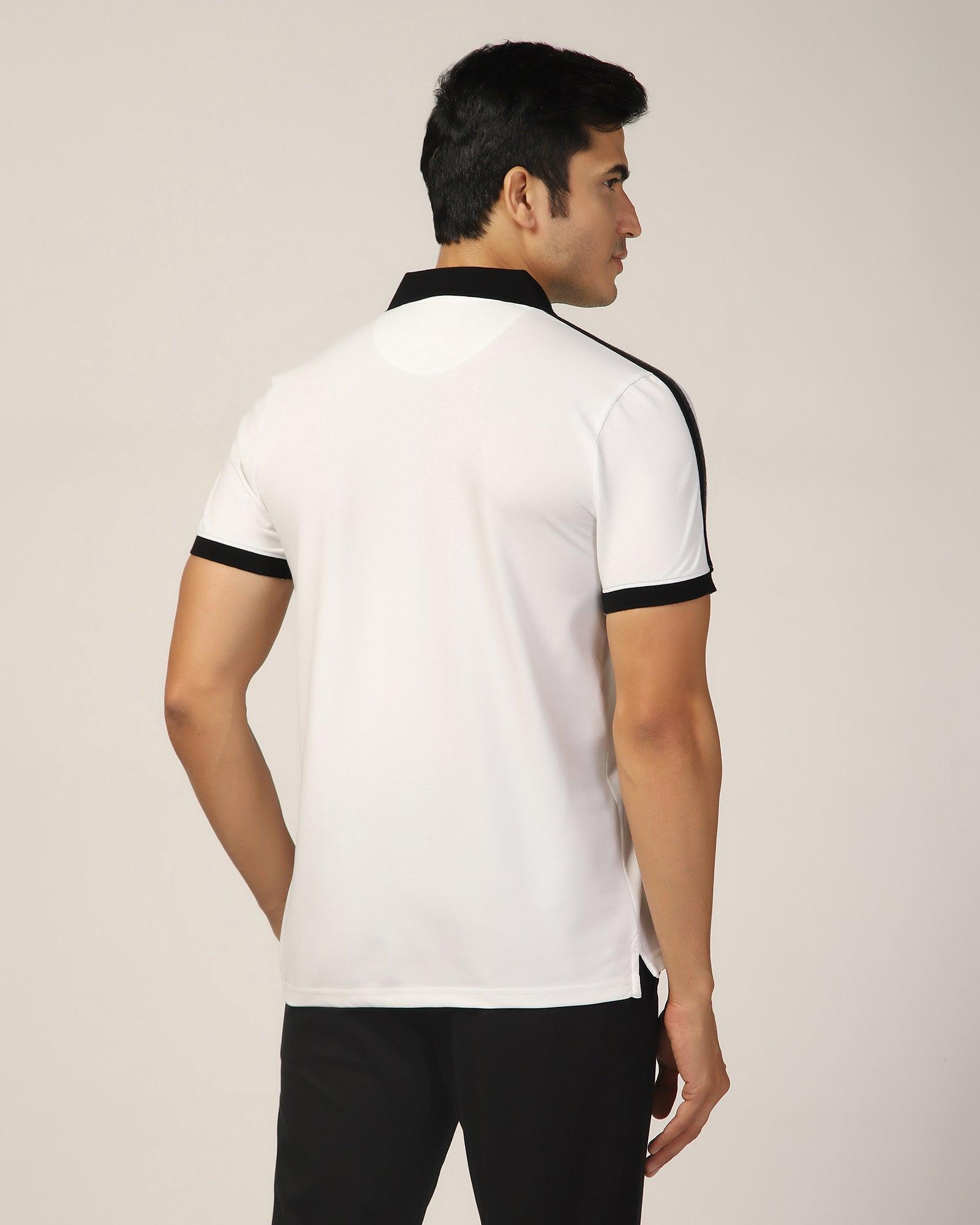 Polo White Solid T-Shirt - Houten - Blackberrys