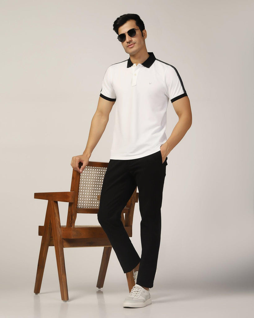 Polo White Solid T-Shirt - Houten