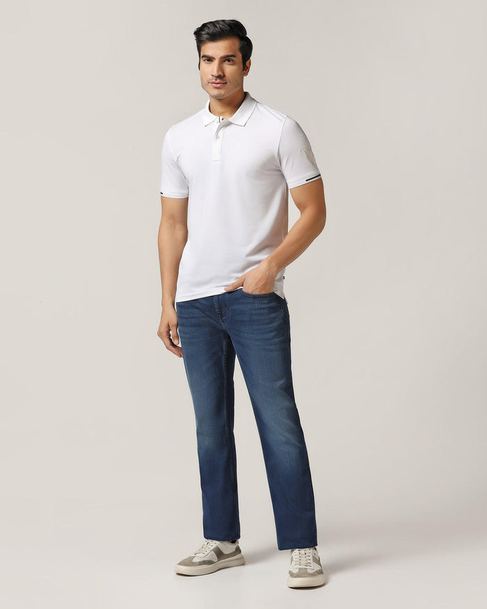 Polo White Solid T-Shirt - Carrington