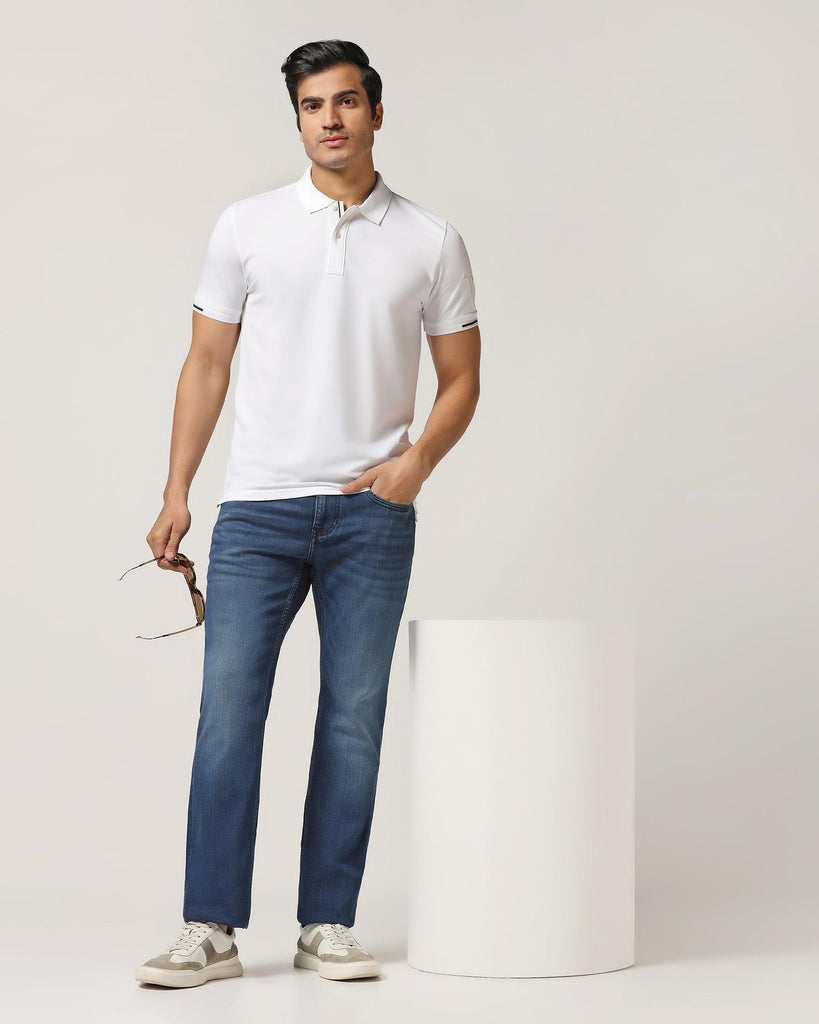 Polo White Solid T-Shirt - Carrington