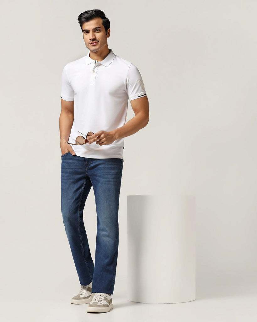 Polo White Solid T-Shirt - Carrington