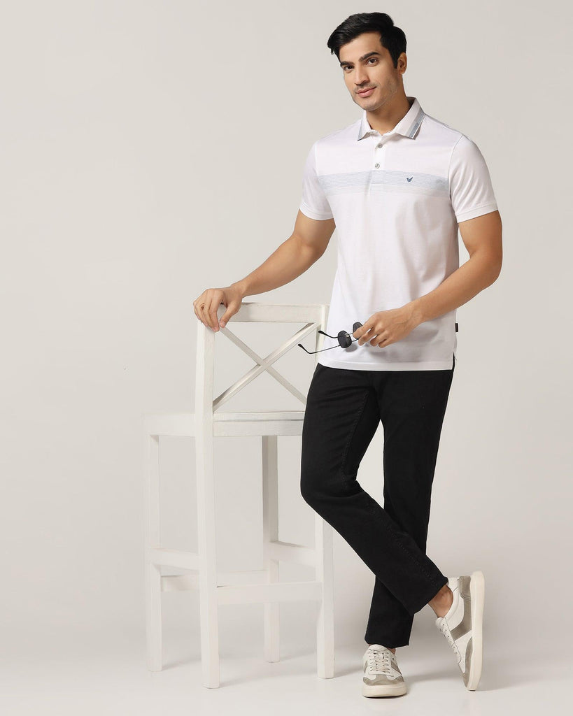 Polo White Stripe T-Shirt - Manny