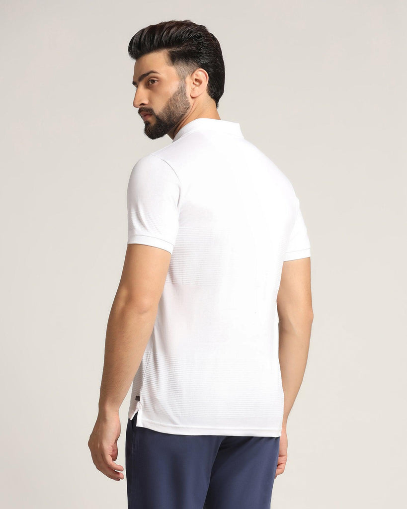 Polo White Stripe T-Shirt - Space