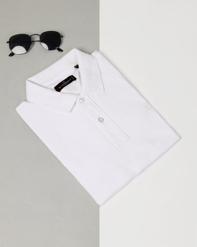 Polo White Stripe T-Shirt - Space