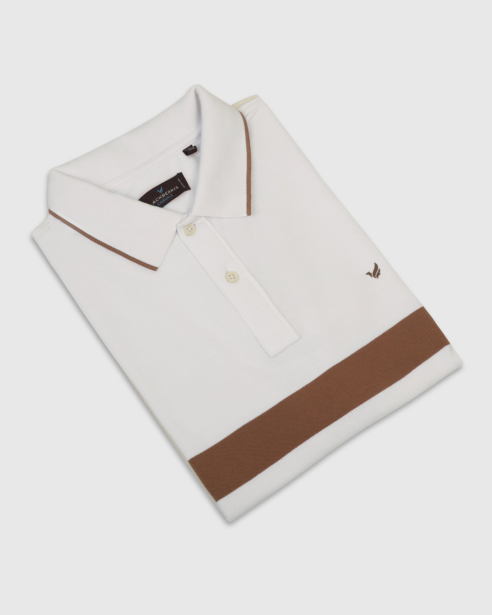 Polo White Stripe T-Shirt - Oriono