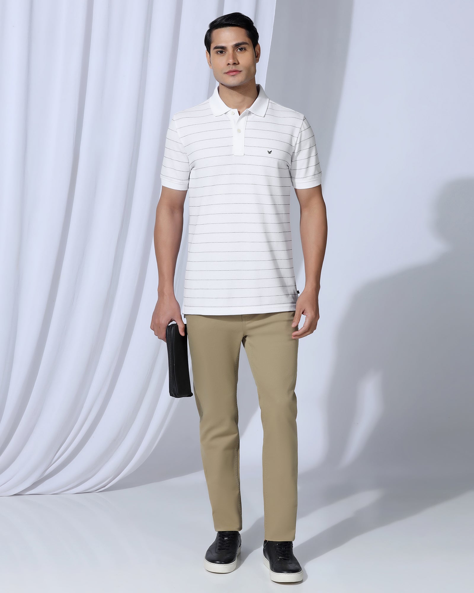 Polo White Stripe T-Shirt - Willow