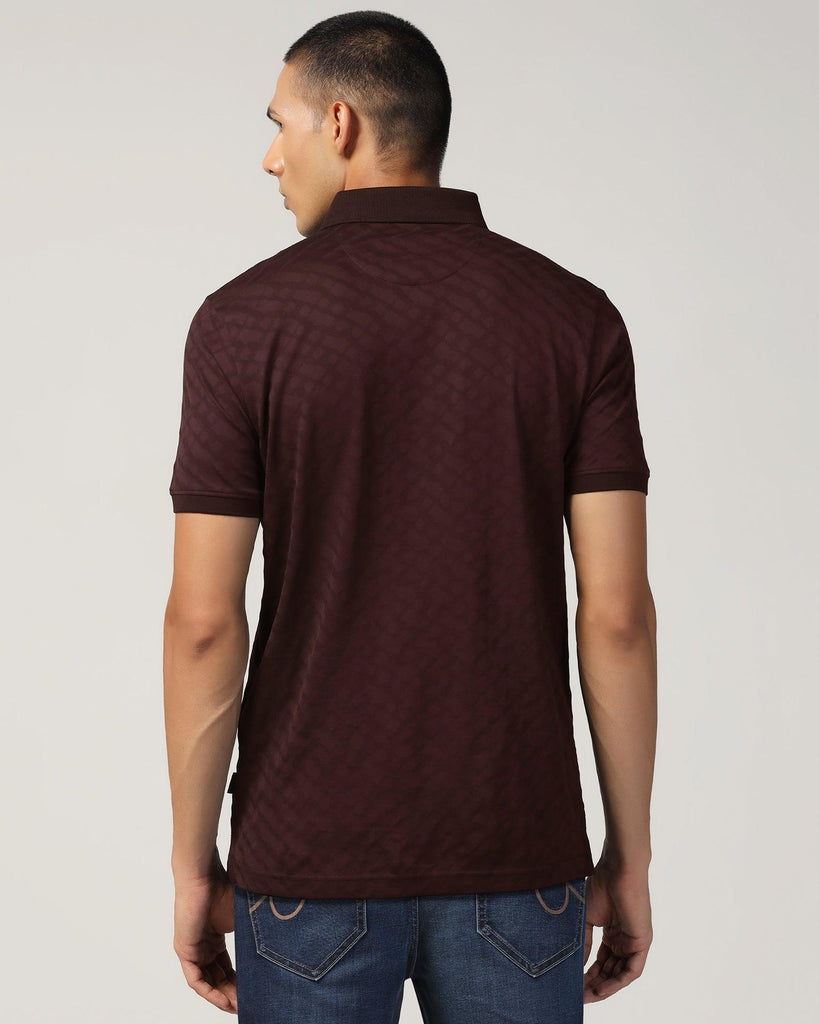 Polo Wine Structure T-Shirt - Hydra