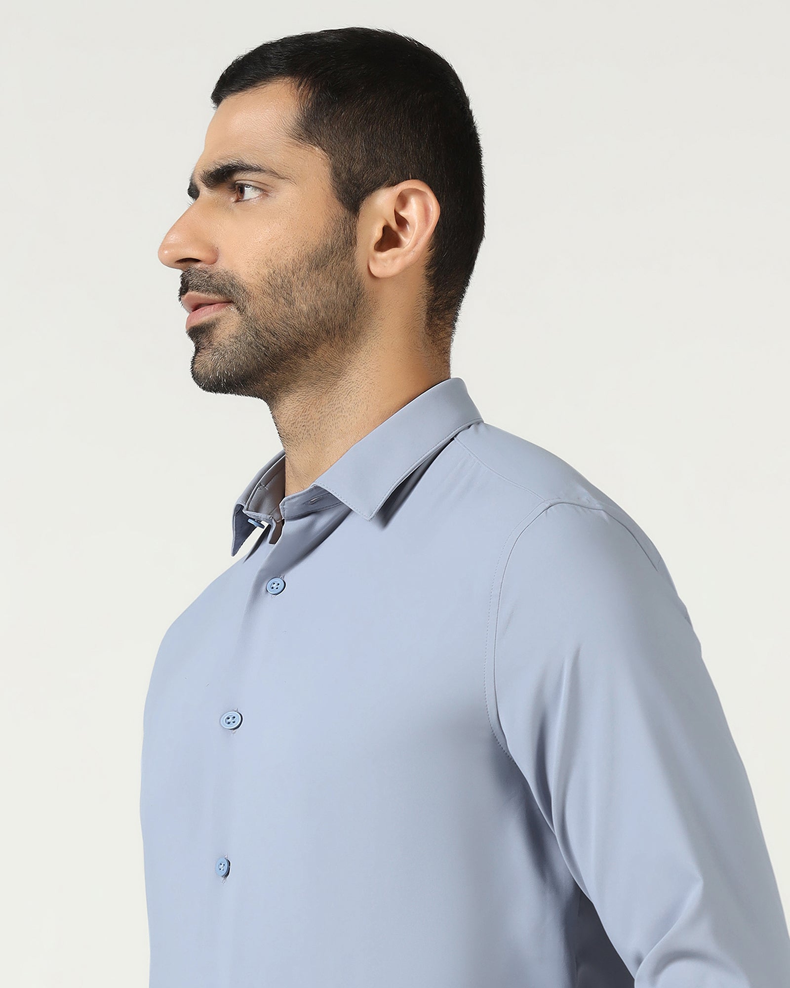 Powder Blue Techpro Solid Shirt - Shephard